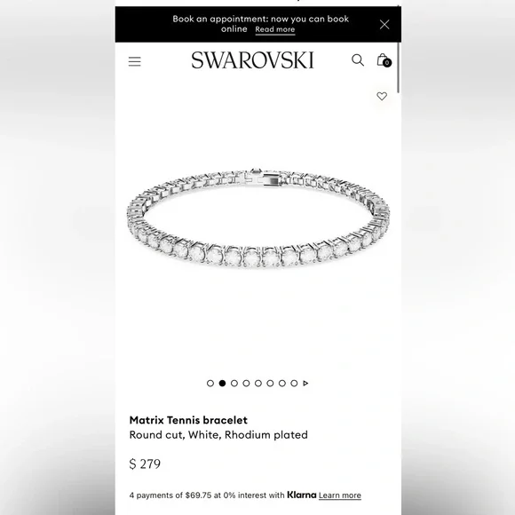 Swarovski Matrix Tennis Bracelet - Picture 1 of 4